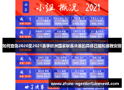 如何查询2020至2021赛季欧洲国家联赛决赛的具体日期和赛程安排